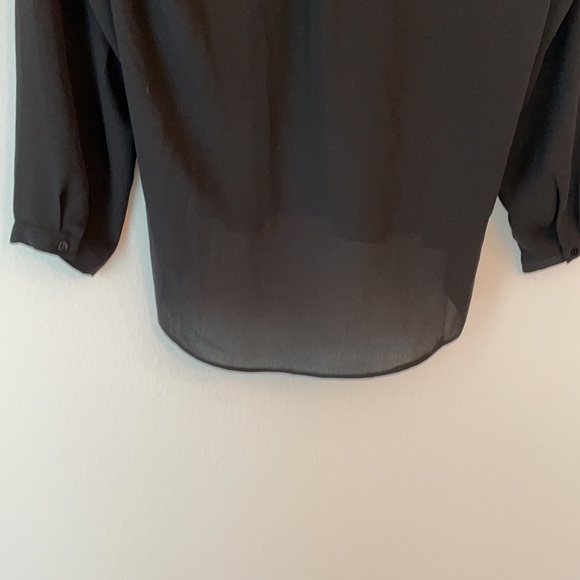 Zara basics black sheer blouse - Picture 4 of 4